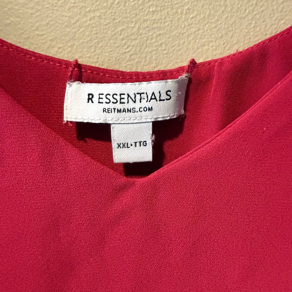 Reitmans Raspberry Red Layered Cami Tank Top - Picture 2 of 12